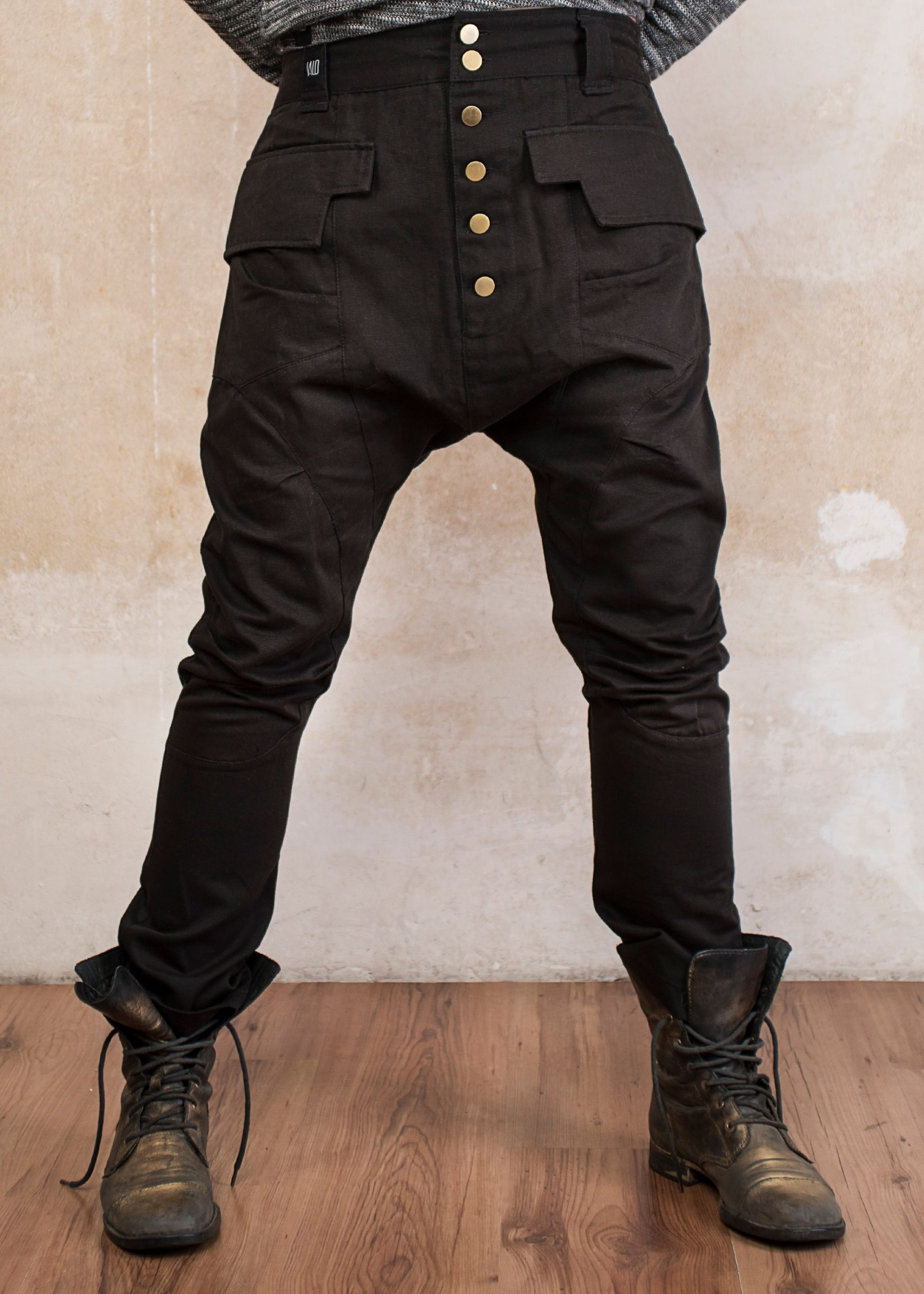 Men's Drop Crotch Harem Pants: Avant Garde Streetwear
