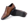Men's Brown Leather Captoe Oxford Dress Shoes Formal