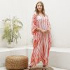Hand Tie Dyed Ka01 Td08 Caftan Dress Long