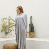 Hand Dyed Ka01 Grey Caftan Dress Long Kaftan