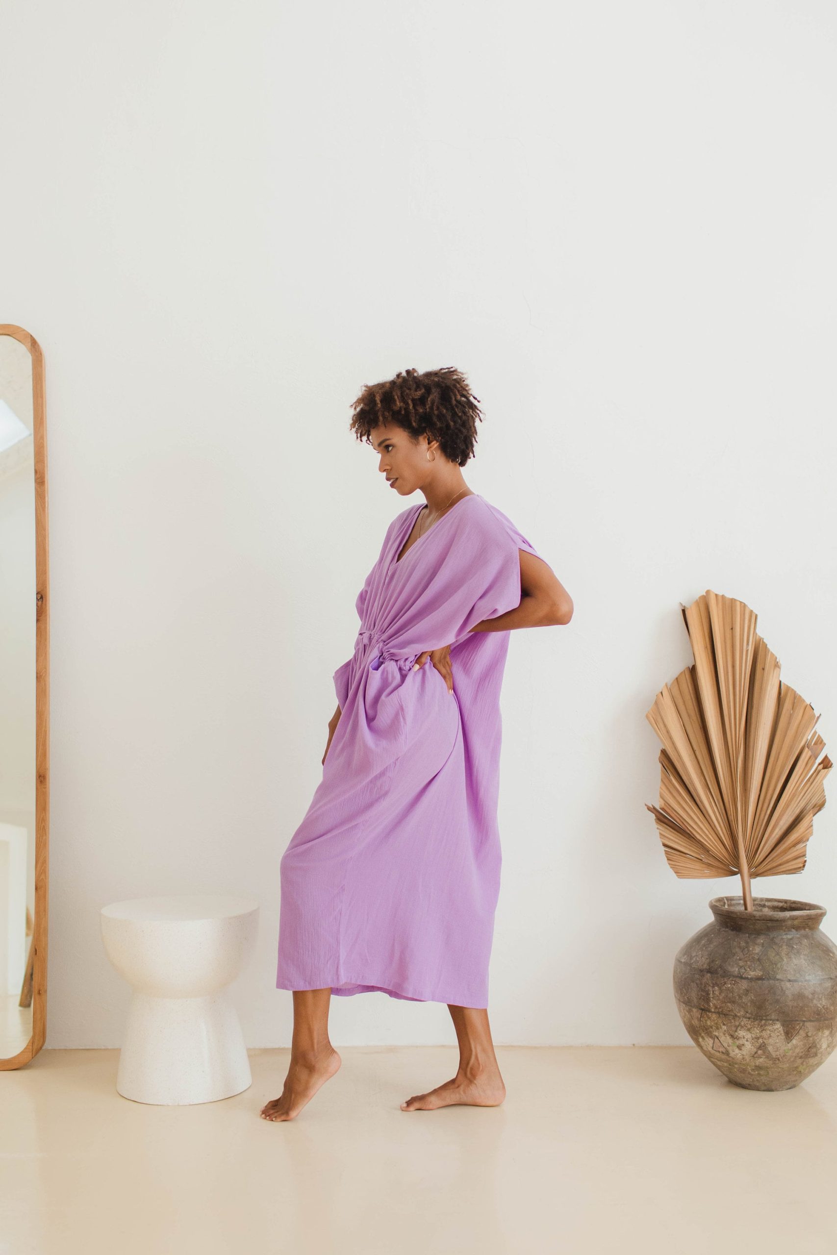 Niur Cotton Gauze Caftan Ka08 Dress Long Kaftan