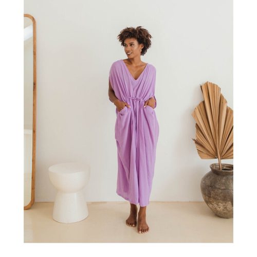 Niur Cotton Gauze Caftan Ka08 Dress Long Kaftan