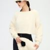 Sherpa Crop Top Cream Soft Blouses